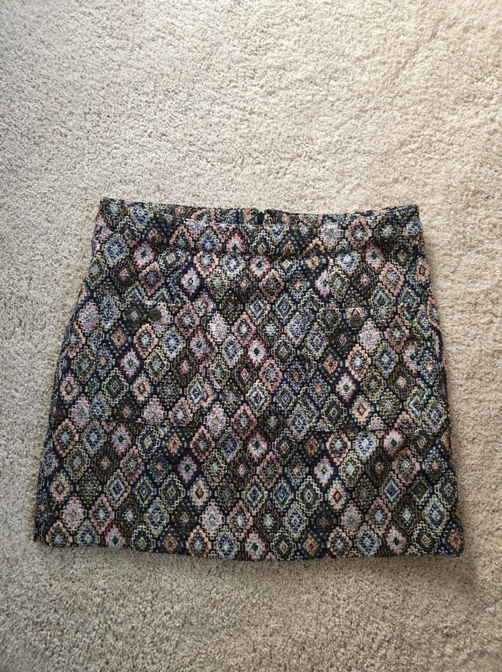 Simply Noelle Tapestry Style Short Mini Skirt Size S/M
